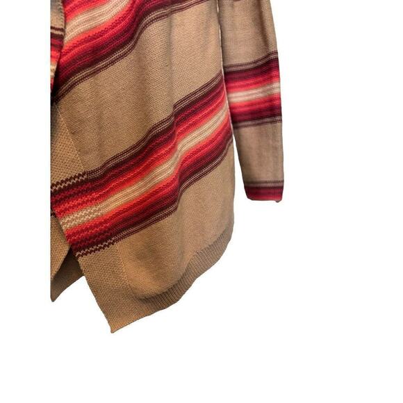 Old Navy Poncho Boho Striped Sweater Yellowstone Western Native One Size - Picture 4 of 8